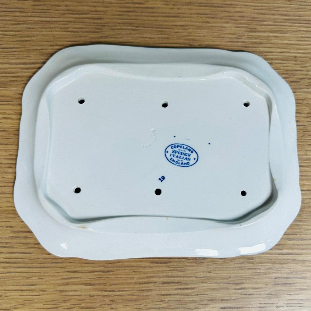 Vintage c1930 Copeland Spode Blue Italian Hygienic Cheese Dish Keeper England - Picture 8 of 16